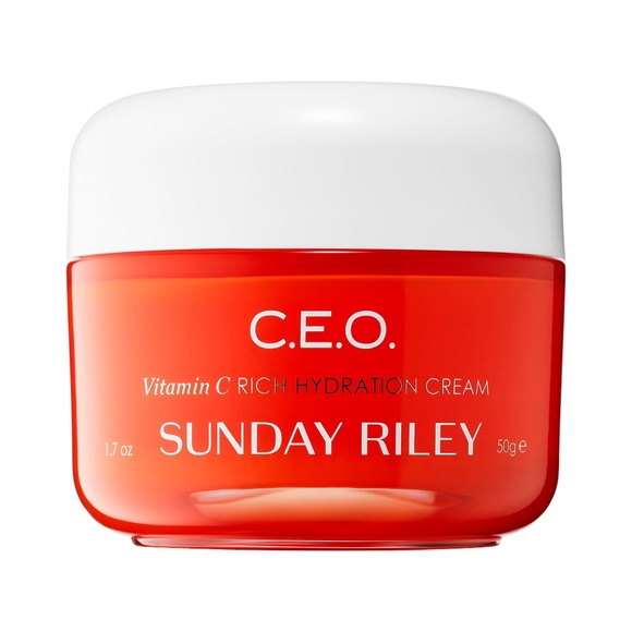 Sunday Riley C.E.O. Vitamin C Rich Hydration Cream - Red and White - Picture 1 of 8